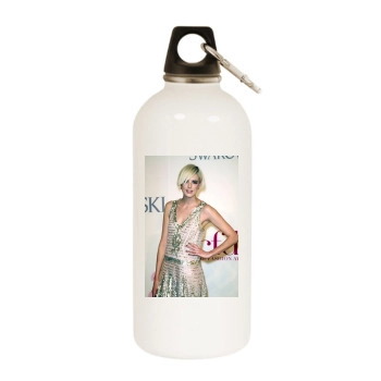 Agyness Deyn White Water Bottle With Carabiner