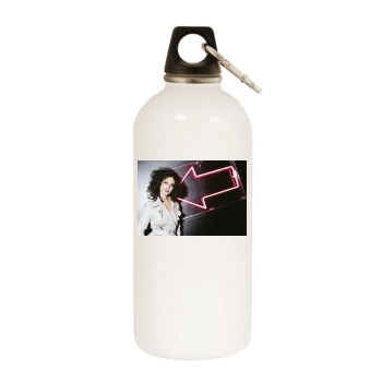 Alicia Keys White Water Bottle With Carabiner