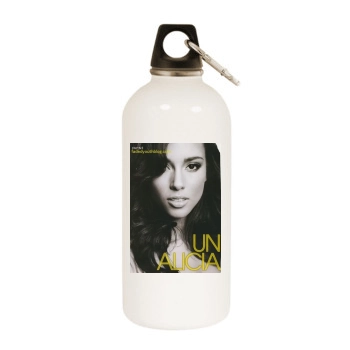 Alicia Keys White Water Bottle With Carabiner