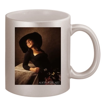 Alicia Keys 11oz Metallic Silver Mug