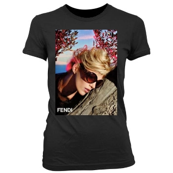 Anja Rubik Women's Junior Cut Crewneck T-Shirt