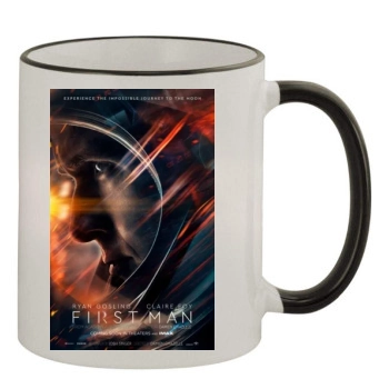 First Man (2018) 11oz Colored Rim & Handle Mug