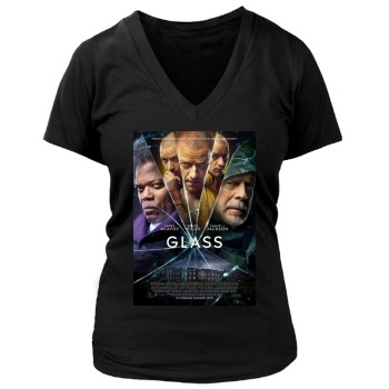 Glass (2019) Women's Deep V-Neck TShirt