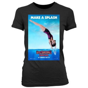 Hotel Transylvania 3 Summer Vacation (2018) Women's Junior Cut Crewneck T-Shirt