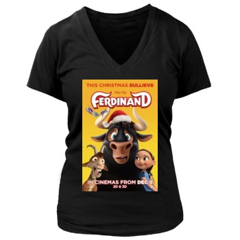 Ferdinand (2017) Women's Deep V-Neck TShirt