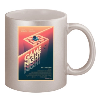 Game Night (2018) 11oz Metallic Silver Mug