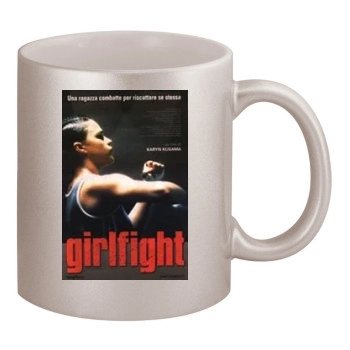 Girlfight (2000) 11oz Metallic Silver Mug