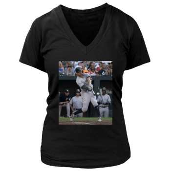 Giancarlo Stanton Women's Deep V-Neck TShirt