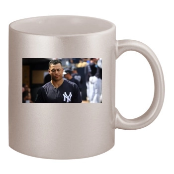 Giancarlo Stanton 11oz Metallic Silver Mug