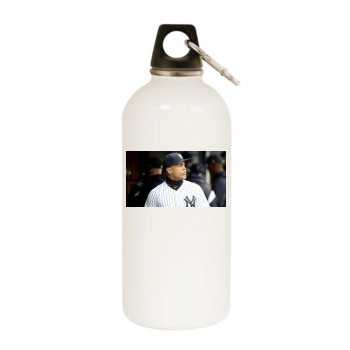 Giancarlo Stanton White Water Bottle With Carabiner