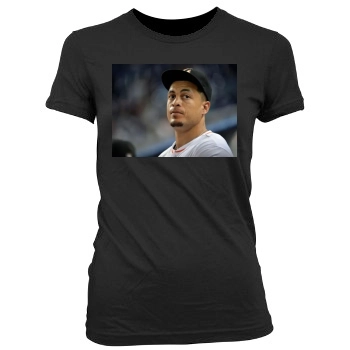 Giancarlo Stanton Women's Junior Cut Crewneck T-Shirt