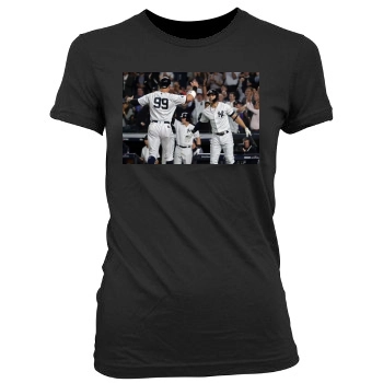 Giancarlo Stanton Women's Junior Cut Crewneck T-Shirt