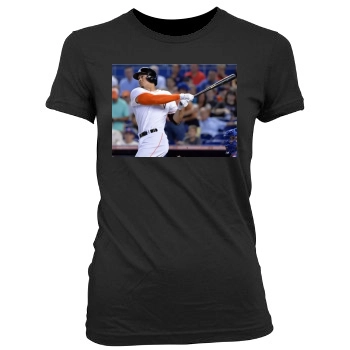 Giancarlo Stanton Women's Junior Cut Crewneck T-Shirt