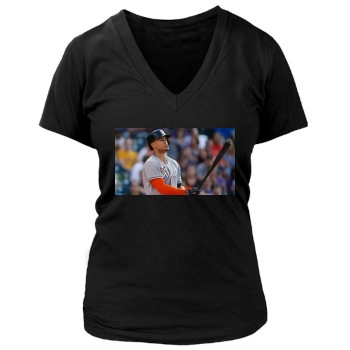 Giancarlo Stanton Women's Deep V-Neck TShirt