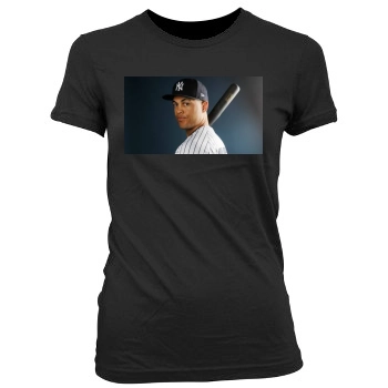 Giancarlo Stanton Women's Junior Cut Crewneck T-Shirt