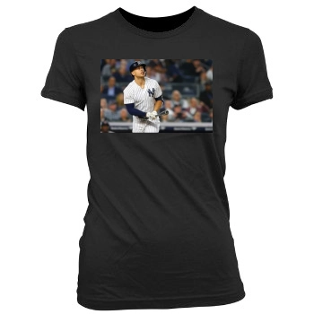 Giancarlo Stanton Women's Junior Cut Crewneck T-Shirt