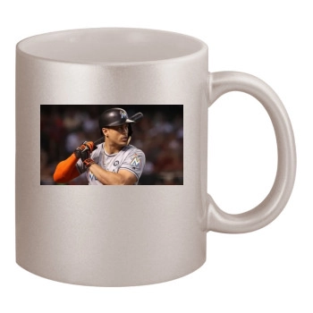 Giancarlo Stanton 11oz Metallic Silver Mug