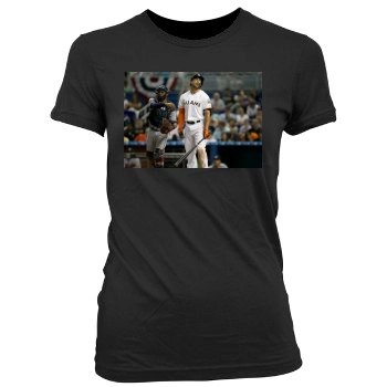 Giancarlo Stanton Women's Junior Cut Crewneck T-Shirt