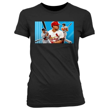 Giancarlo Stanton Women's Junior Cut Crewneck T-Shirt