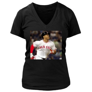 Giancarlo Stanton Women's Deep V-Neck TShirt