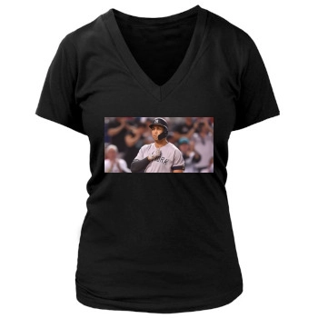 Giancarlo Stanton Women's Deep V-Neck TShirt