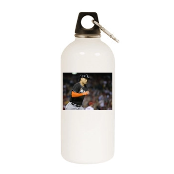 Giancarlo Stanton White Water Bottle With Carabiner