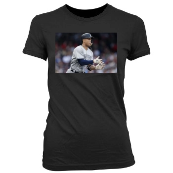 Giancarlo Stanton Women's Junior Cut Crewneck T-Shirt