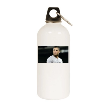 Giancarlo Stanton White Water Bottle With Carabiner