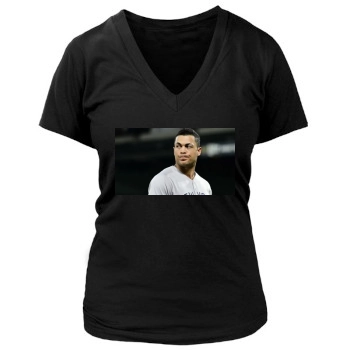 Giancarlo Stanton Women's Deep V-Neck TShirt