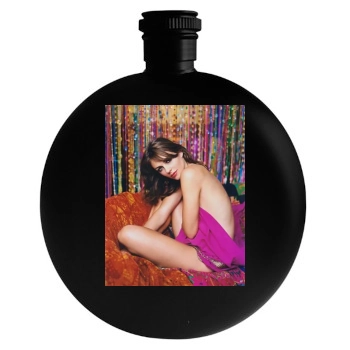 Elizabeth Hurley Round Flask