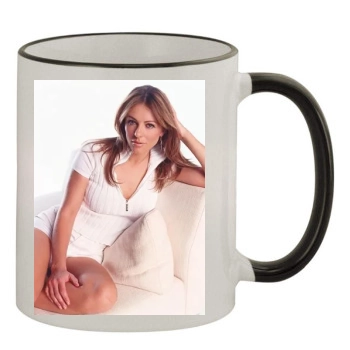 Elizabeth Hurley 11oz Colored Rim & Handle Mug