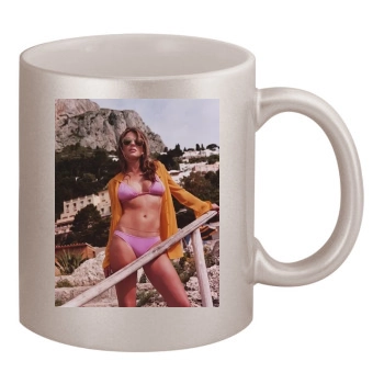 Elizabeth Hurley 11oz Metallic Silver Mug