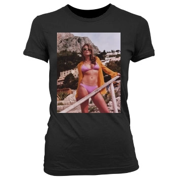 Elizabeth Hurley Women's Junior Cut Crewneck T-Shirt