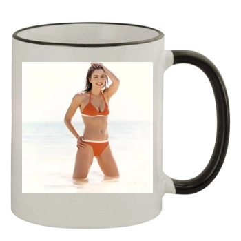 Elizabeth Hurley 11oz Colored Rim & Handle Mug