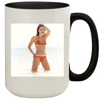 Elizabeth Hurley 15oz Colored Inner & Handle Mug