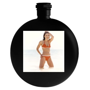 Elizabeth Hurley Round Flask