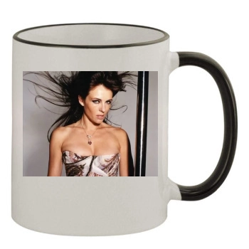 Elizabeth Hurley 11oz Colored Rim & Handle Mug