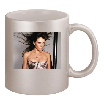 Elizabeth Hurley 11oz Metallic Silver Mug