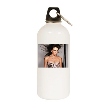 Elizabeth Hurley White Water Bottle With Carabiner