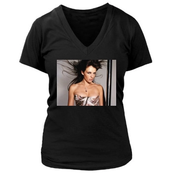 Elizabeth Hurley Women's Deep V-Neck TShirt