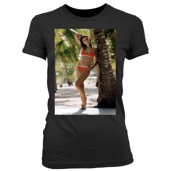 Elizabeth Hurley Women's Junior Cut Crewneck T-Shirt