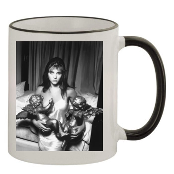 Elizabeth Hurley 11oz Colored Rim & Handle Mug