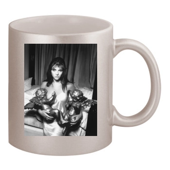 Elizabeth Hurley 11oz Metallic Silver Mug