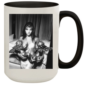 Elizabeth Hurley 15oz Colored Inner & Handle Mug