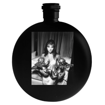 Elizabeth Hurley Round Flask