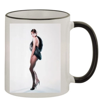 Elizabeth Hurley 11oz Colored Rim & Handle Mug