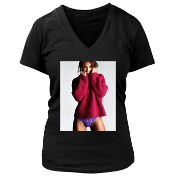 Elizabeth Hurley Women's Deep V-Neck TShirt