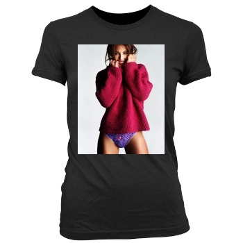 Elizabeth Hurley Women's Junior Cut Crewneck T-Shirt