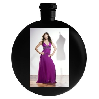 Elizabeth Hurley Round Flask