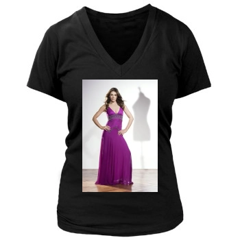 Elizabeth Hurley Women's Deep V-Neck TShirt